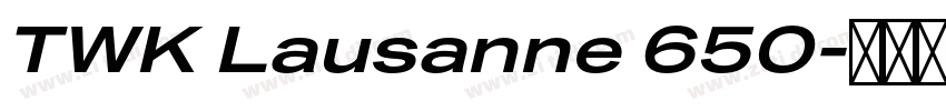 TWK Lausanne 650字体转换